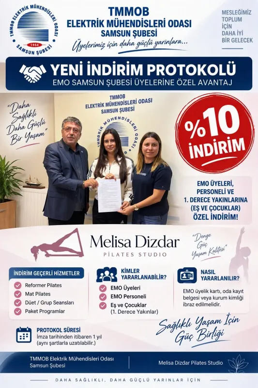 MELİSA DİZDAR PİLATES STUDİO İLE İŞ BİRLİĞİ PROTOKOLÜ İMZALANDI