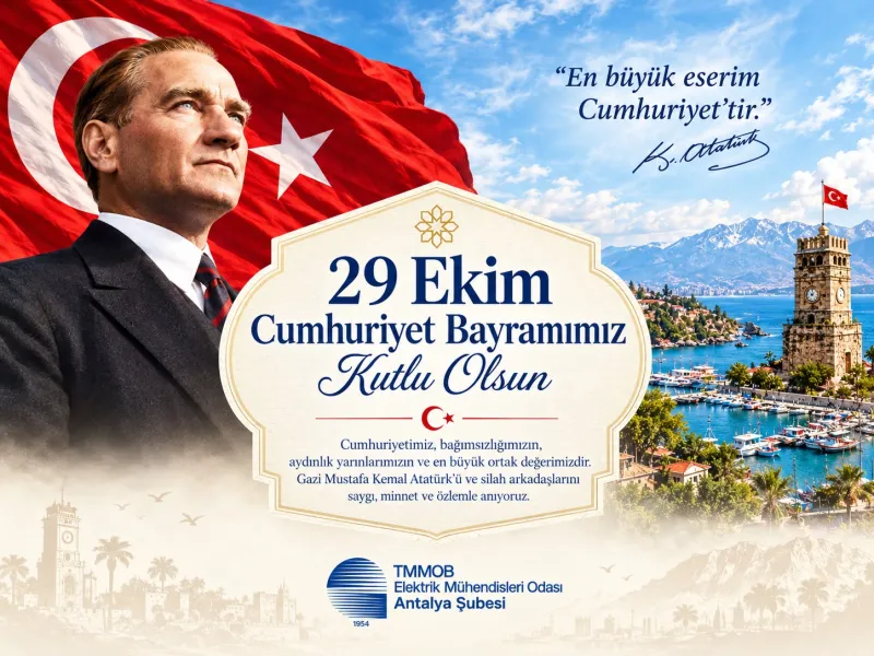 CUMHURİYET BAYRAMIMIZ BÜYÜK BİR ONUR VE GURURLA KUTLUYORUZ