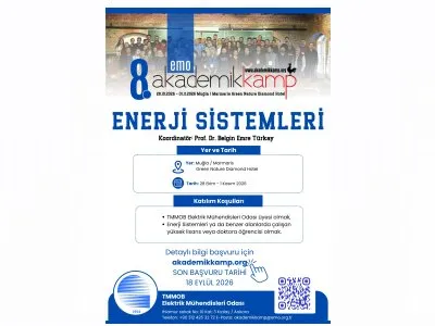 EMO 8. AKADEMİK KAMP `ENERJİ SİSTEMLERİ` TEMASIYLA MARMARİS`TE GERÇEKLEŞTİRİLECEK