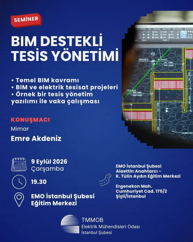 BIM DESTEKLİ TESİS YÖNETİMİ SEMİNERİ