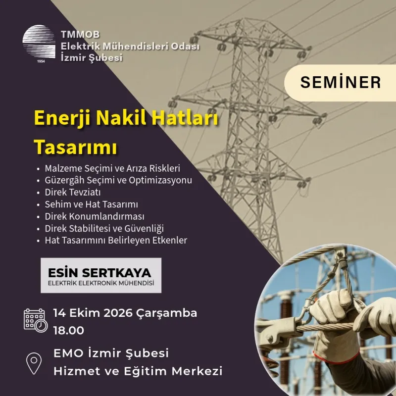 SEMİNER: ENERJİ NAKİL HATLARI TASARIMI