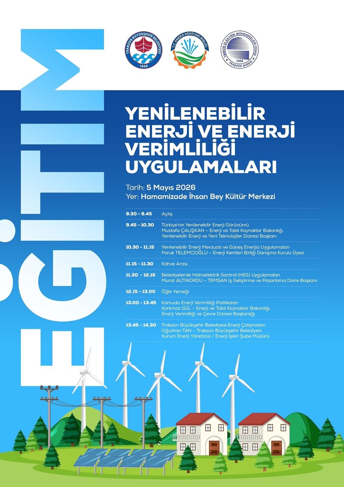 YENİLENEBİLİR ENERJİ VE ENERJİ VERİMLİLİĞİ UYGULAMALARI EĞİTİMİ