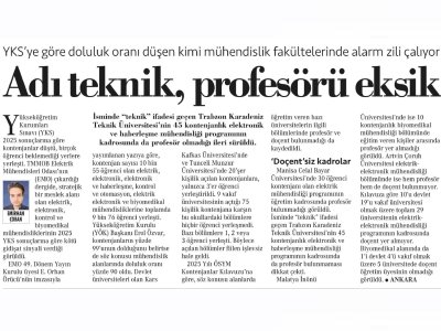 AKADEMİ DÖKÜLÜYOR (CUMHURİYET GAZETESİ, 17.11.2025)