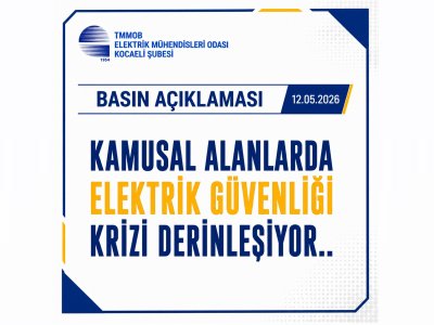 BASIN AÇIKLAMASI | KAMUSAL ALANLARDA ELEKTRİK GÜVENLİĞİ KRİZİ DERİNLEŞİYOR