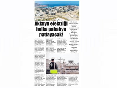 AKKUYU ELEKTRİĞİ HALKA PAHALIYA PATLAYACAK! (HABERCİ MERSİN, 14.08.2026)