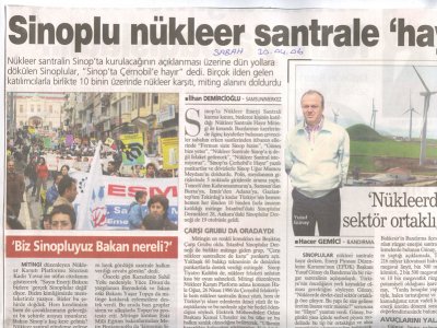 29 NİSAN SİNOP MİTİNGİ