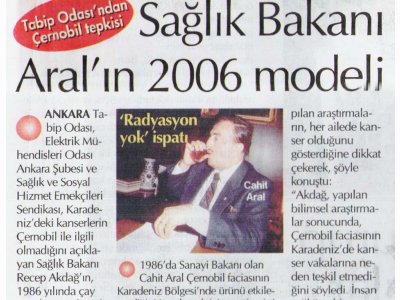 SAĞLIK BAKANI ARAL’IN 2006 MODELİ  (HÜRRİYET, 21.08.2006)