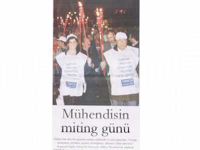 MÜHENDİSİN MİTİNG GÜNÜ (EVRENSEL, 14 EKİM 2006)