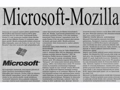 MİCROSOFT-MOZİLLA SAVAŞI (ÇAĞDAŞ UUS GAZETESİ, 28.10.2006)