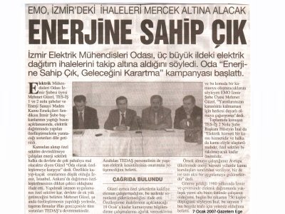 ENERJİNE SAHİP ÇIK-GAZETEM EGE