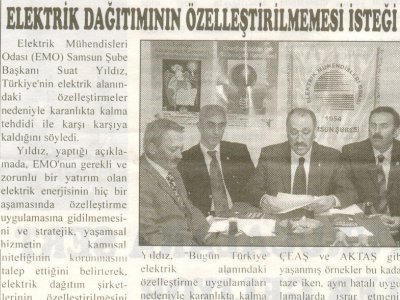 ELEKTRİK DAĞITIMININ ÖZELLEŞTİRİLMEMESİ İSTEĞİ