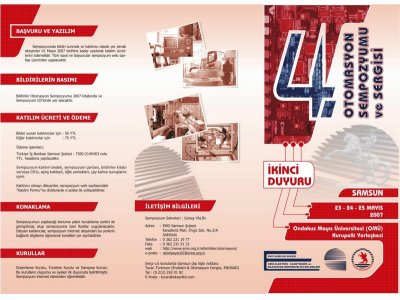 IV. OTOMASYON SEMPOZYUMU İKİNCİ DUYURU
