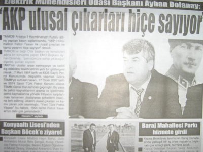 AKP HÜKÜMETİ PETROL YASASI İLE ULUSAL ÇIKARLARI VE KAMU YARARINI HİÇE SAYIYOR.