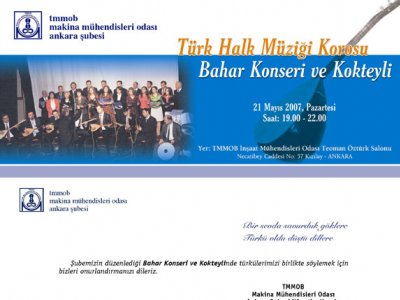 MMO ANKARA ŞUBESİNDEN BAHAR KONSERİ