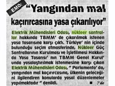 YANGINDAN MAL 
KAÇIRIRCASINA YASA ÇIKARILIYOR