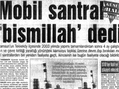 MOBİL SANTRAL 'BİSMİLLAH' DEDİ