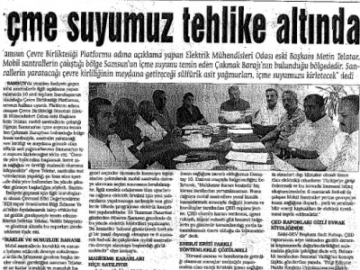 İÇME SUYUMUZ TEHLİKE ALTINDA