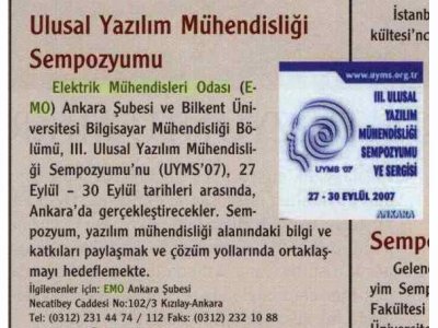 NEREDE NE VAR (BİLİM VE TEKNİK DERGİSİ, 01.08.2007)