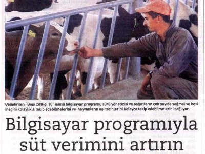BİLGİSAYAR PROGRAMIYLA SÜT VERİMİNİ ARTIRIN (REFERANS TARIM, 23.08.2007)