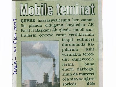 MOBİLE TEMİNAT