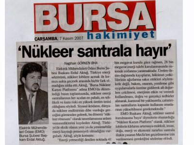 NÜKLEER SANTRALE HAYIR