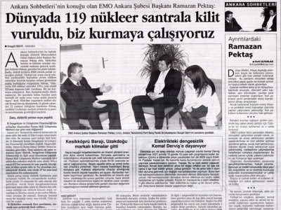 ANKARA SOHBETLERİ  (DÜNYA GAZETESİ, 10.12.2007, SONGÜL SELVİ)