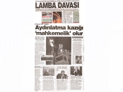 LAMBA DAVASI-YENİGÜN GAZETESİ 22.11.2007
