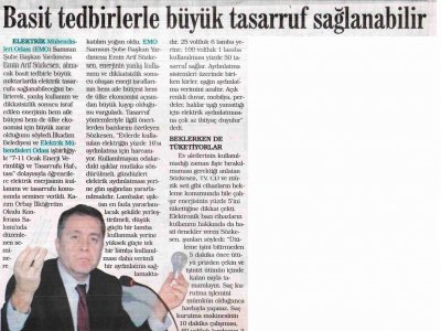 BASİT TEDBİRLERLE BÜYÜK TASARRUF SAĞLANABİLİR