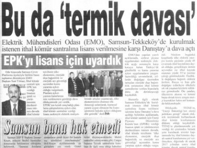 BU DA "TERMİK DAVASI"