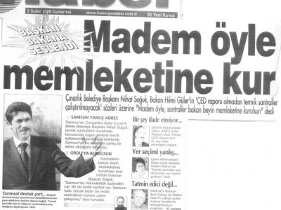 MADEM ÖYLE MEMLEKETİNE KUR