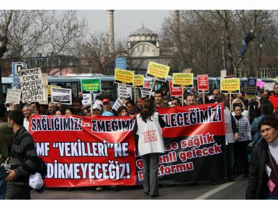 SOSYAL SİGORTALAR VE GENEL SAĞLIK SİGORTASI (SSGSS) YASASI'NA KARŞI BASIN AÇIKLAMASI