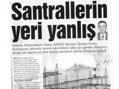 SANTRALLARIN YERİ YANLIŞ