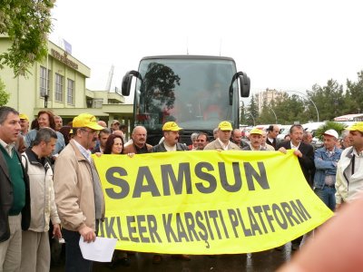 ÇERNOBİL SANTRAL KAZASININ 22. YILINDA SAMSUN NÜKLEER KARŞITI PLATFORM TARAFINDAN BASIN AÇIKLAMASI YAPILDI