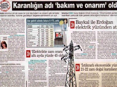 KARANLIĞIN ADI BAKIM VE ONARIM OLDU  (SABAH, 2.7.2008)
