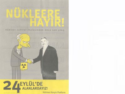 NÜKLEER KARŞITI PLATFORM, 24 EYLÜLDE ALANLARDA