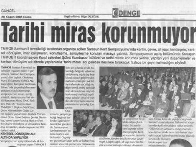 TARİHİ MİRAS KORUNMUYOR