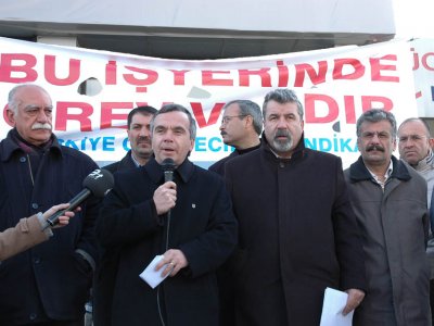 ANKARA EMEK VE MESLEK ÖRGÜTLERİ PLATFORMUNDAN TGS GREVİNE DESTEK