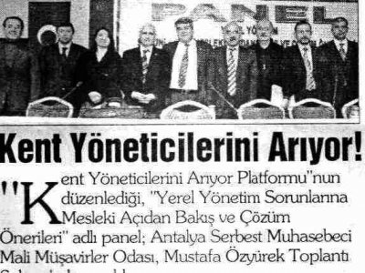 KENT YÖNETİCİLERİNİ ARIYOR (GERÇEK AKDENİZ-16.03.2009)