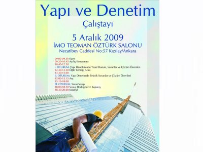 YAPI VE DENETİM ÇALIŞTAYI DÜZENLENİYOR