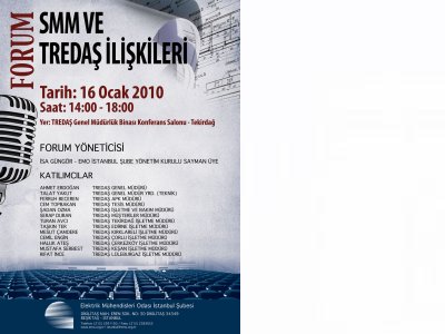 EMO İSTANBUL ŞUBE - TREDAŞ SMM FORUMU YAPILACAKTIR