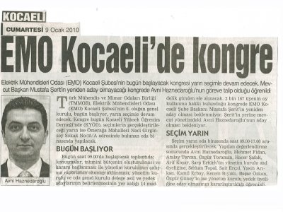 EMO KOCAELİ'DE KONGRE