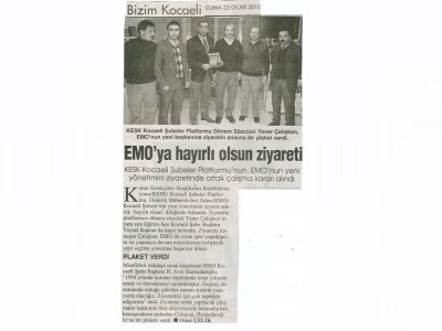EMO'YA HAYIRLI OLSUN ZİYARETİ