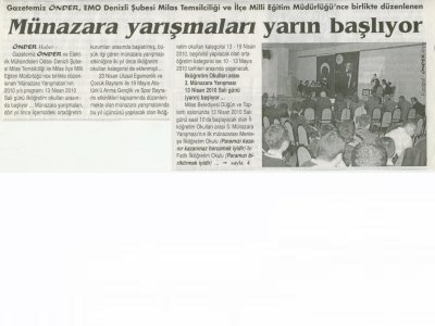 12.04.2010 ÖNDER GAZETESİ