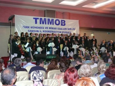 TMMOB SAMSUN İL KOORDİNASYON KURULU TÜRK SANAT MÜZİĞİ KOROSU KONSERİ YAPILDI
