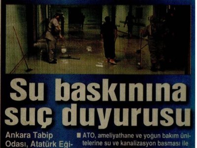 SU BASKININA SUÇ DUYURUSU (HÜRRİYET ANKARA, 01.01.2010)