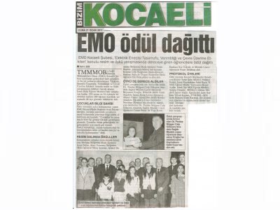 EMO ÖDÜL DAĞITTI