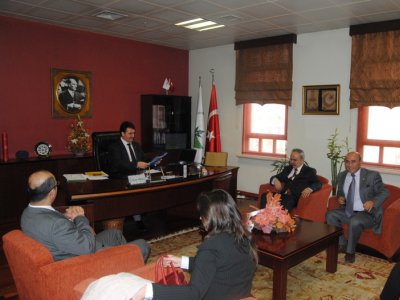 TMMOB  ELEKTRİK VE  MAKİNA MÜHENDİSLERİ ODASI BURSA ŞUBELERİ TARAFINDAN OSMANGAZİ BELEDİYE BAŞKANI MUSTAFA DÜNDAR ZİYARET EDİLDİ