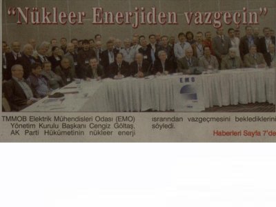 NÜKLEER ENERJİDEN VAZGEÇİN (ANTALYA-02.04.2011)