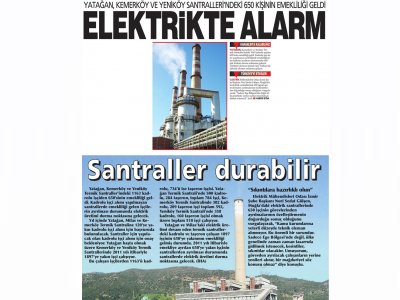 ELEKTRİKTE ALARM -11.07.2011 - YENİGÜN