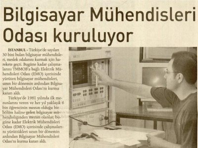 BİLGİSAYAR MÜHENDİSLERİ ODASI KURULUYOR (ÖZGÜR GÜNDEM, 22.10.2011)